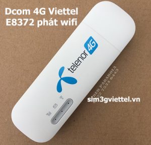 Dcom 4G Vinaphone E8372 tốc độ 150Mbps, phát wifi tốc độ cao